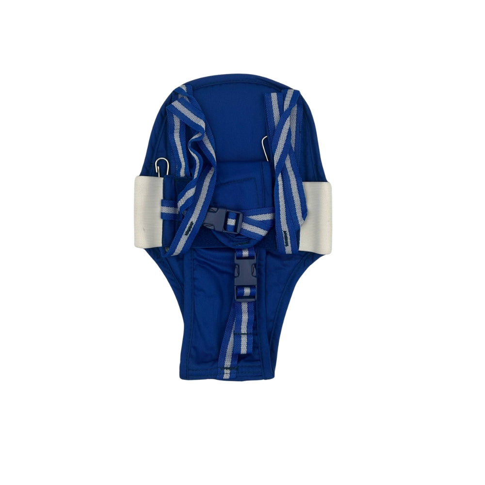 Blue Jolly Jumper Saddle on white background